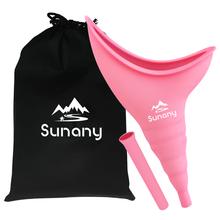 Load image into Gallery viewer, Female Urination Device,Reusable Silicone Female Urinal Foolproof Women Pee Funnel Allows Women to Pee Standing Up,Women's Urinal with Drawstring Bags is The Perfect Companion for Travel and Outdoor