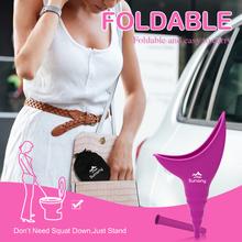 Load image into Gallery viewer, Female Urination Device,Reusable Silicone Female Urinal Foolproof Women Pee Funnel Allows Women to Pee Standing Up,Women's Urinal with Drawstring Bags is The Perfect Companion for Travel and Outdoor