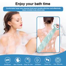 Load image into Gallery viewer, Silicone Back Scrubber for Shower, Lengthen & Soft Back Washer, Bath Body Brush with Handles for Deep Cleaning, Exfoliating and Massaging ( 30-Inch) 148 / 5000 翻译结果
