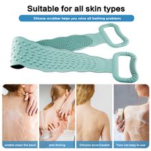 Load image into Gallery viewer, Silicone Back Scrubber for Shower, Lengthen & Soft Back Washer, Bath Body Brush with Handles for Deep Cleaning, Exfoliating and Massaging ( 30-Inch) 148 / 5000 翻译结果