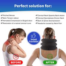 Load image into Gallery viewer, Cervical Neck Traction Device &Inflatable Adjustable Neck Stretcher Provide Neck Support Neck Traction and Neck Pain Relief,Neck Brace and Cervical Traction Device is The Neck Care Equipment