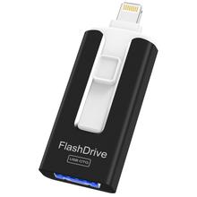 Load image into Gallery viewer, USB Flash Drive 128 GB for iPhone High Speed Memory Photo Stick 4 in 1 Thumb Drive Jump Drive Compatible with iPhone, iPad, MacBook, Android, Samsung, PC and More Devices