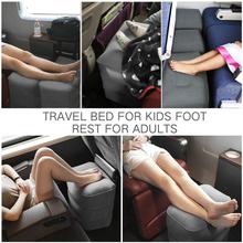 Load image into Gallery viewer, Sunany Inflatable Foot Rest Pillow for Travel, Kids/Adults Airplane Travel Pillow-Adjustable Height Cushions,for Kids to Sleep While Traveling,Suitable for Office, Home and Any Travel